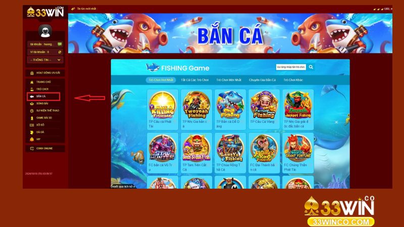 Cách chơi bắn cá 33Win đơn giản qua 3 bước