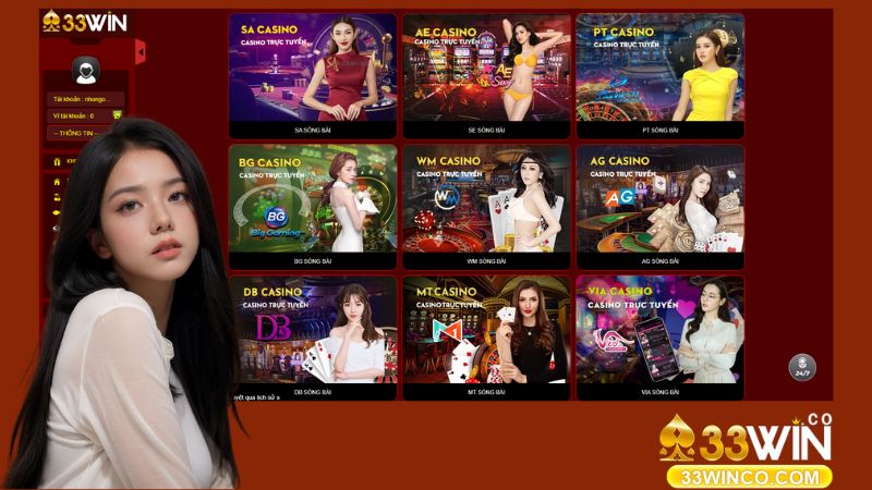 Chơi live casino 33Win thế nào?