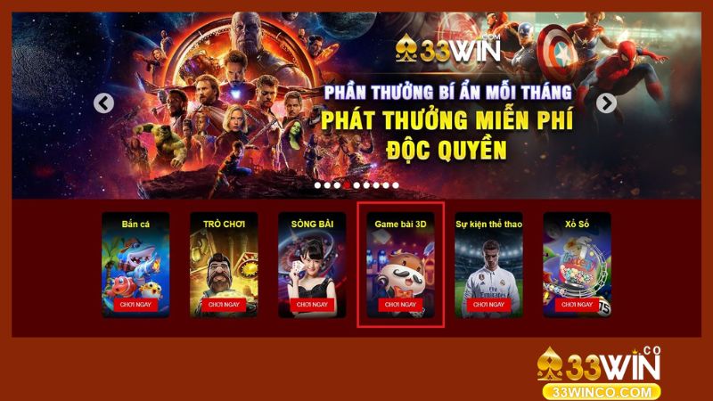 Giới thiệu game bài 33Win